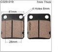 Brake Pads C029-019,  Pit bikes, Dirt bikes, ATVs, Scooters, Buggies & Go Karts. image 0