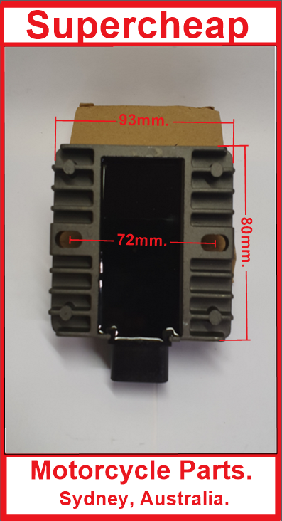 Voltage Regulator, Yamaha R6, 2006 to 2016, 6 pin. image 1