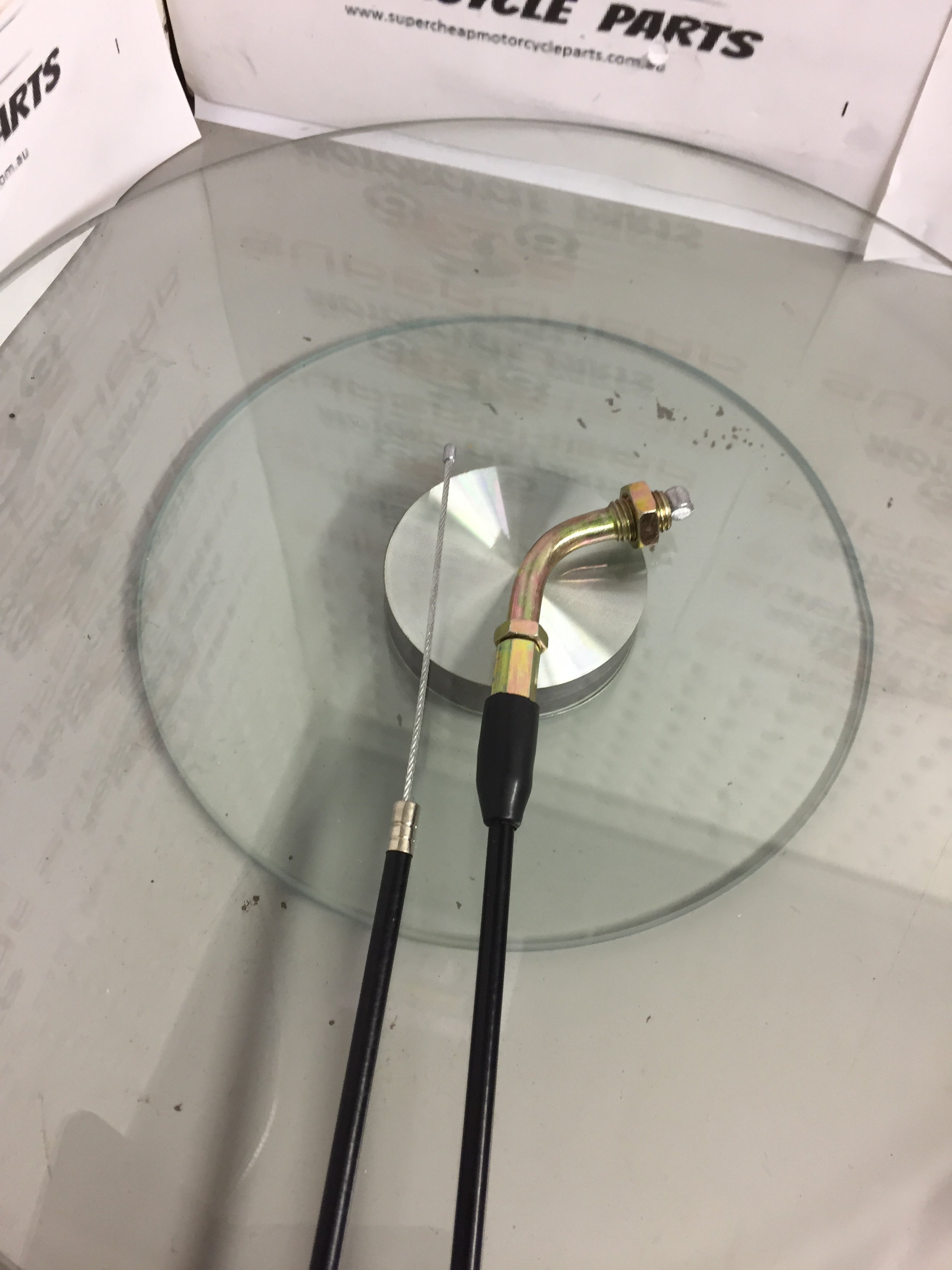 Throttle Cable, D030-062, 980mm, 90 Degree throttle fitting. image 1