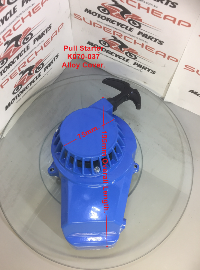 Pull starter, K070-037, Alloy, Pocket Bikes, pit Bikes, Mini ATVs, Mini Choppers image 2
