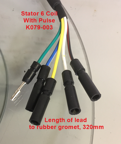 Stator/Magneto, K079-003, 6 Coil with Pulse Coil, 50 to 200cc Pit Bikes, ATVs. image 3