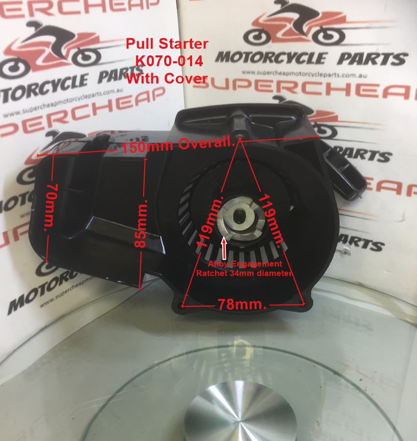 Pull Starter, K070-014, suits Pocket bikes, Mini Quads, Mini Dirt Bikes. image 0