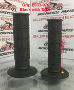 Hand Grip, E033-076-B, Black with throttle tube, Pit Bikes, Dirt Bikes. image 1