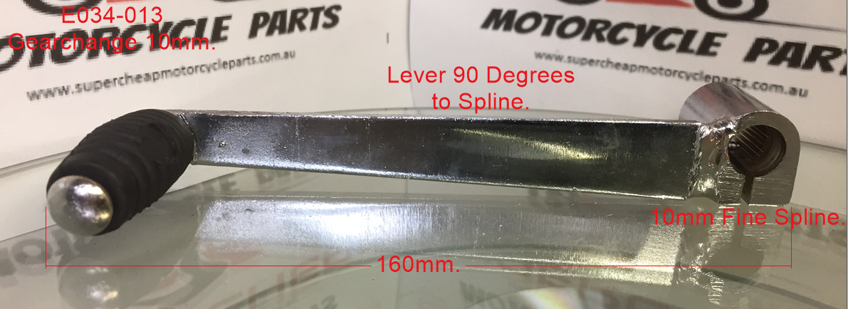 Gear Change, E034-013,  Straight, 10mm Spline. image 2