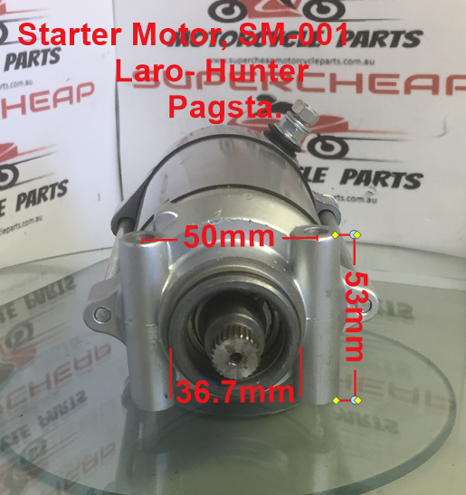Laro-Hunter-Pagsta Starter Motor, SM-001, suits many Chinese units. image 2