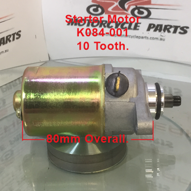 Starter Motor, K084-001, GY6 50cc, ATVs, Scooters, Go Carts, Buggies. image 1
