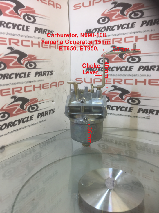Carburetor, N090-108, 15mm, Yamaha Generator, ET650 and ET950. image 2