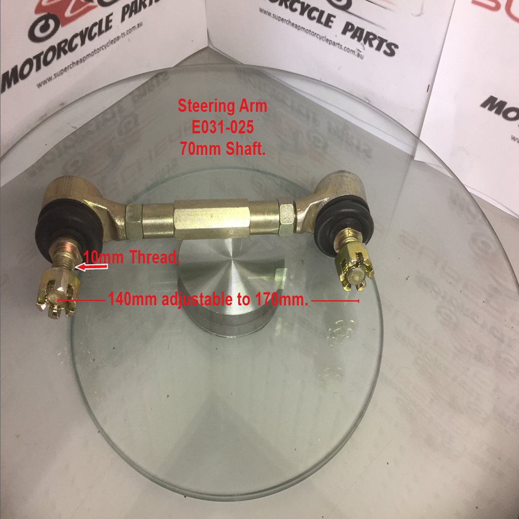 Steering Arm, E031-025, L and RH Thread. Min of 140mm length, 10mm thread. image 0