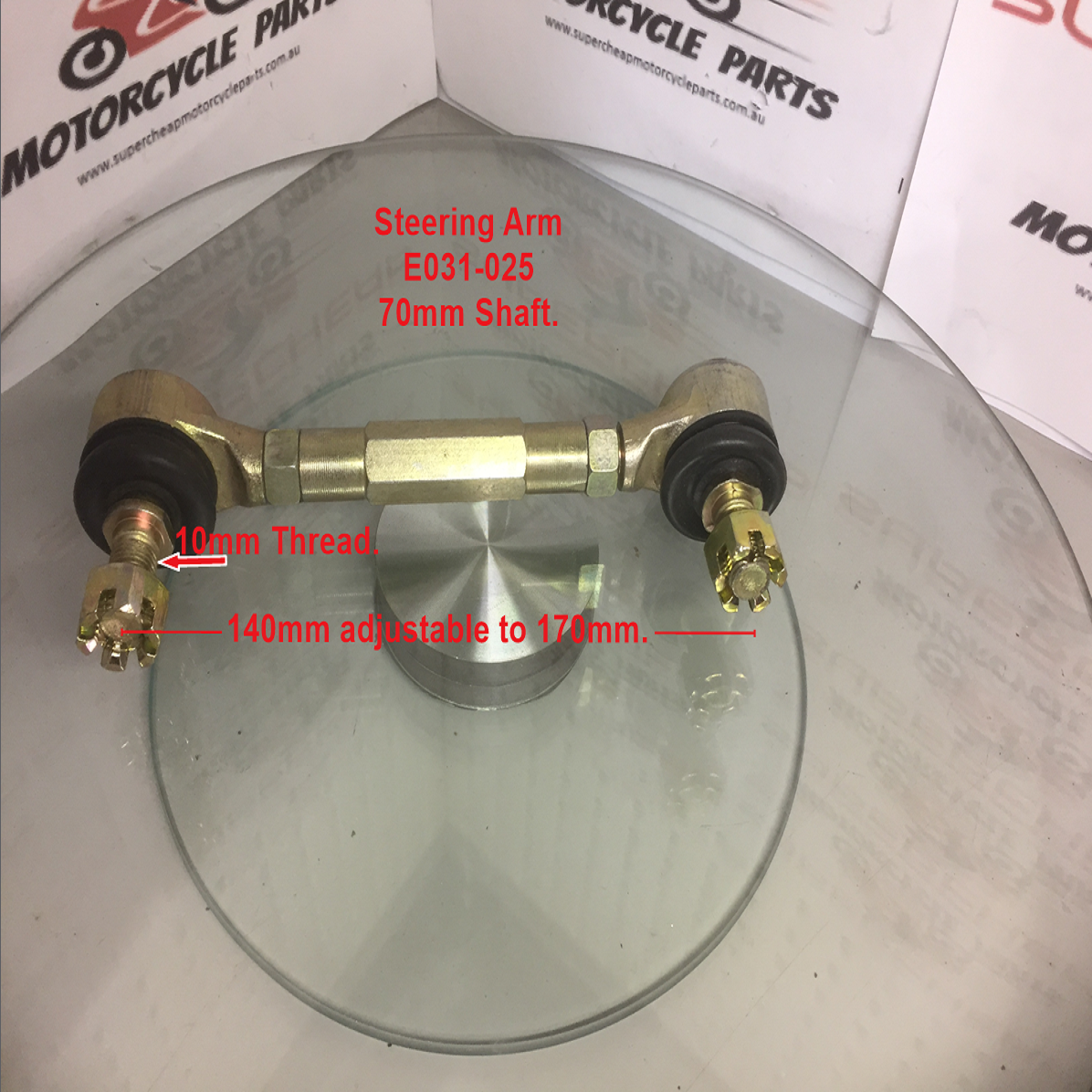 Steering Arm, E031-025, L and RH Thread. Min of 140mm length, 10mm thread. image 0