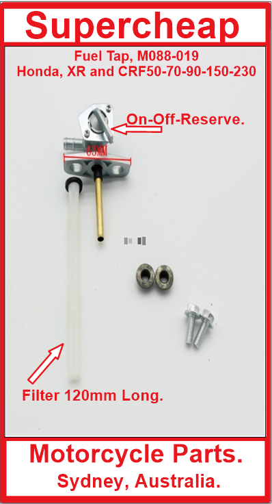 Fuel Tap M088-019, Honda XR, CRF50-70-90-110-230 and more. image 1