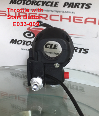 Throttle Block, E033-009, with Starter Button. Electric start dirt bikes. image 1