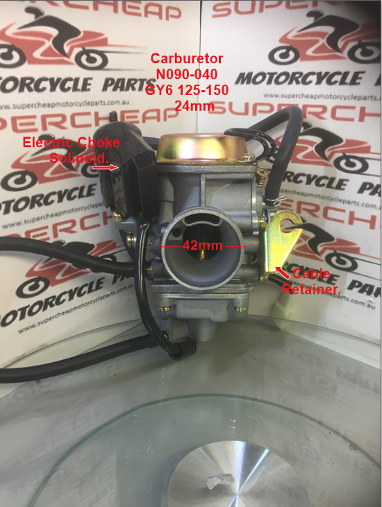 Carburetor, N090-040, 24mm, GY6 125 to 150cc, Kazuma, Atvs, Buggies. image 3