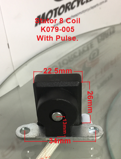 Stator/Magneto, K079-005, 8 Coil, for GY6 125 to 150cc, ATVs, Scooters. image 3
