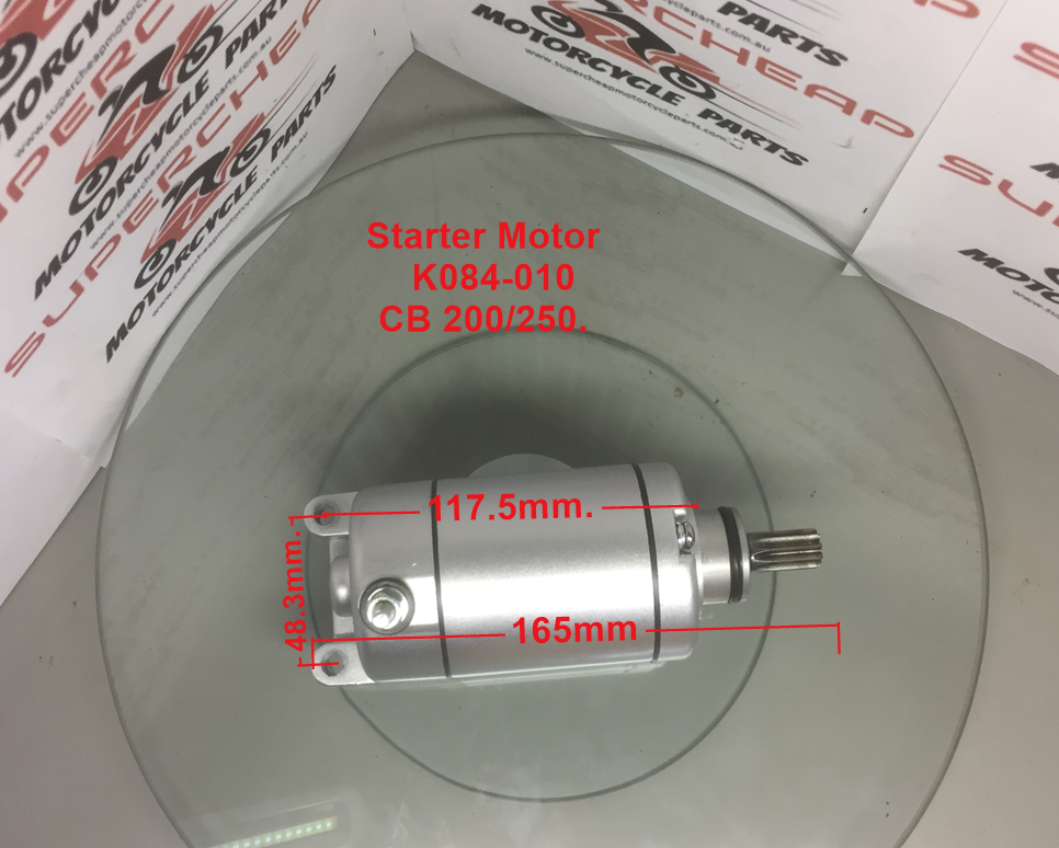 Starter Motor, K084-010, Honda's, CB 200/250, ATVs, Buggies, Go Karts. image 0