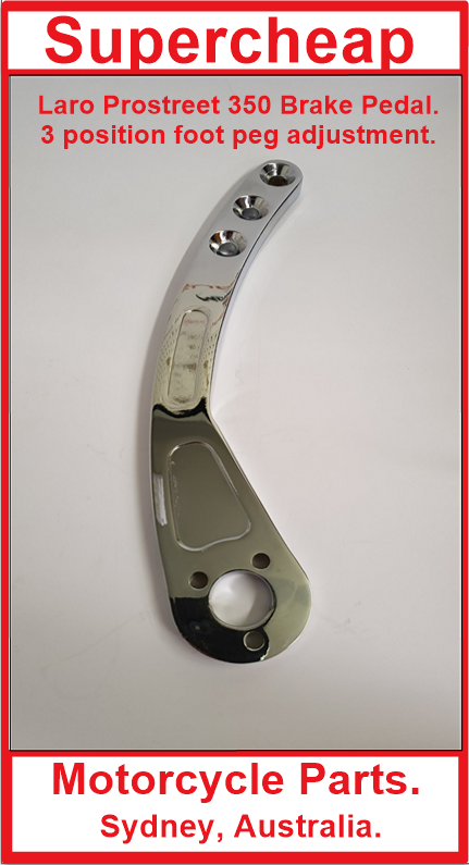 Laro ProStreet and Hunter Daytona rear brake pedal. Adjustable footpeg position. image 0