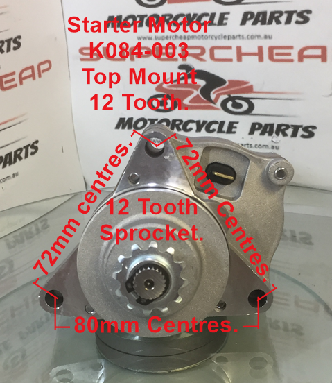 Starter Motor, K084-003, fits ATVs, Pit Bikes, Buggies, Scooters. image 0