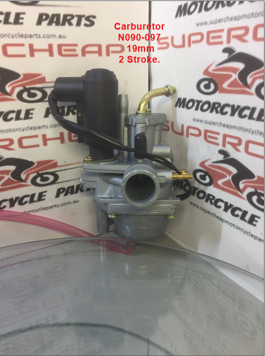 Carburetor, N090-097, 19mm, 2 Stroke, Electric Choke, ATVs, Pit Bikes, QJ 50. image 3