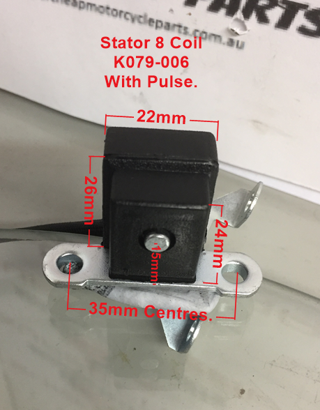 Stator/Magneto, K079-006, 8 Coil, suits 125 to 250, ATVs, Scooters, Dirt Bikes. image 2