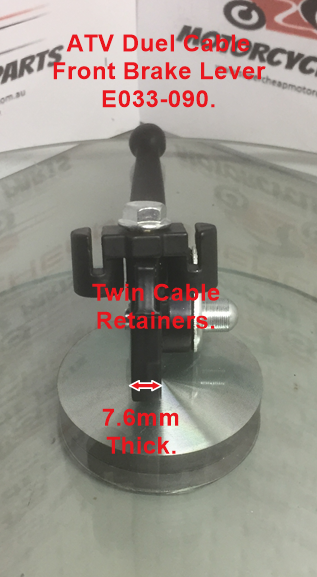 ATV Brake Lever, Drum Brake, twin cable front brake lever, ATVs, Suzuki LT80 image 0