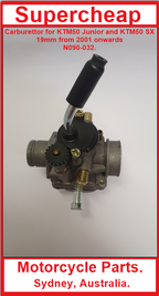 Carburetor, KTM50 Junior and KTM50 SX, 2001 onwards. image 3