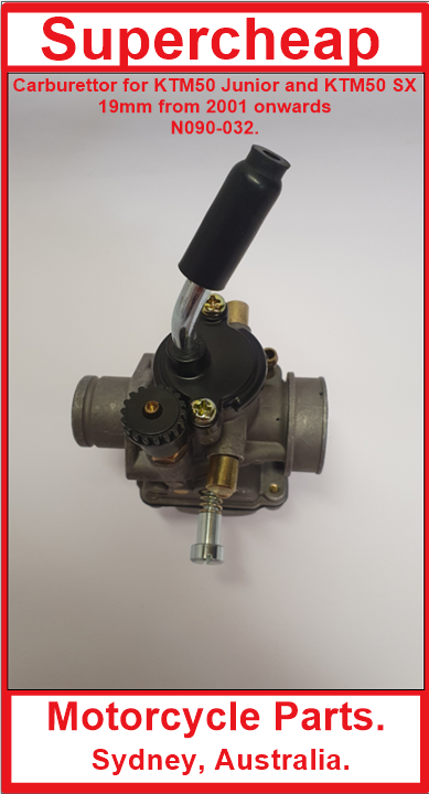 Carburetor, KTM50 Junior and KTM50 SX, 2001 onwards. image 3