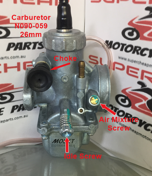Carburetor N090-059, 26mm,Molkt, L/Hand Choke. image 1