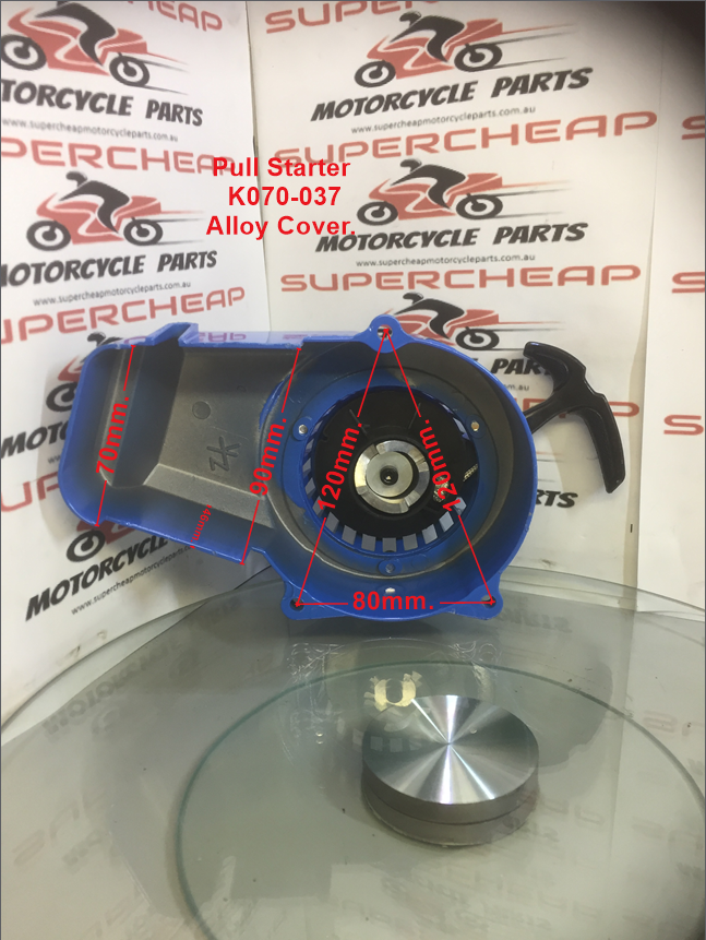 Pull starter, K070-037, Alloy, Pocket Bikes, pit Bikes, Mini ATVs, Mini Choppers image 0