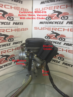 Carburetor, N090-016,  18mm, GY6-50cc, Vacuum slide with accelerator pump. image 3