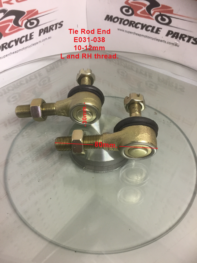 Tie Rod End, E031-038, 10-12mm, L and RH Thread. UTVs, ATVs, Buggies. image 1