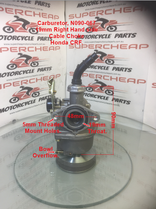 Carburetor, N090-067, 19mm, with option of a genuine Keihin carburettor. image 0