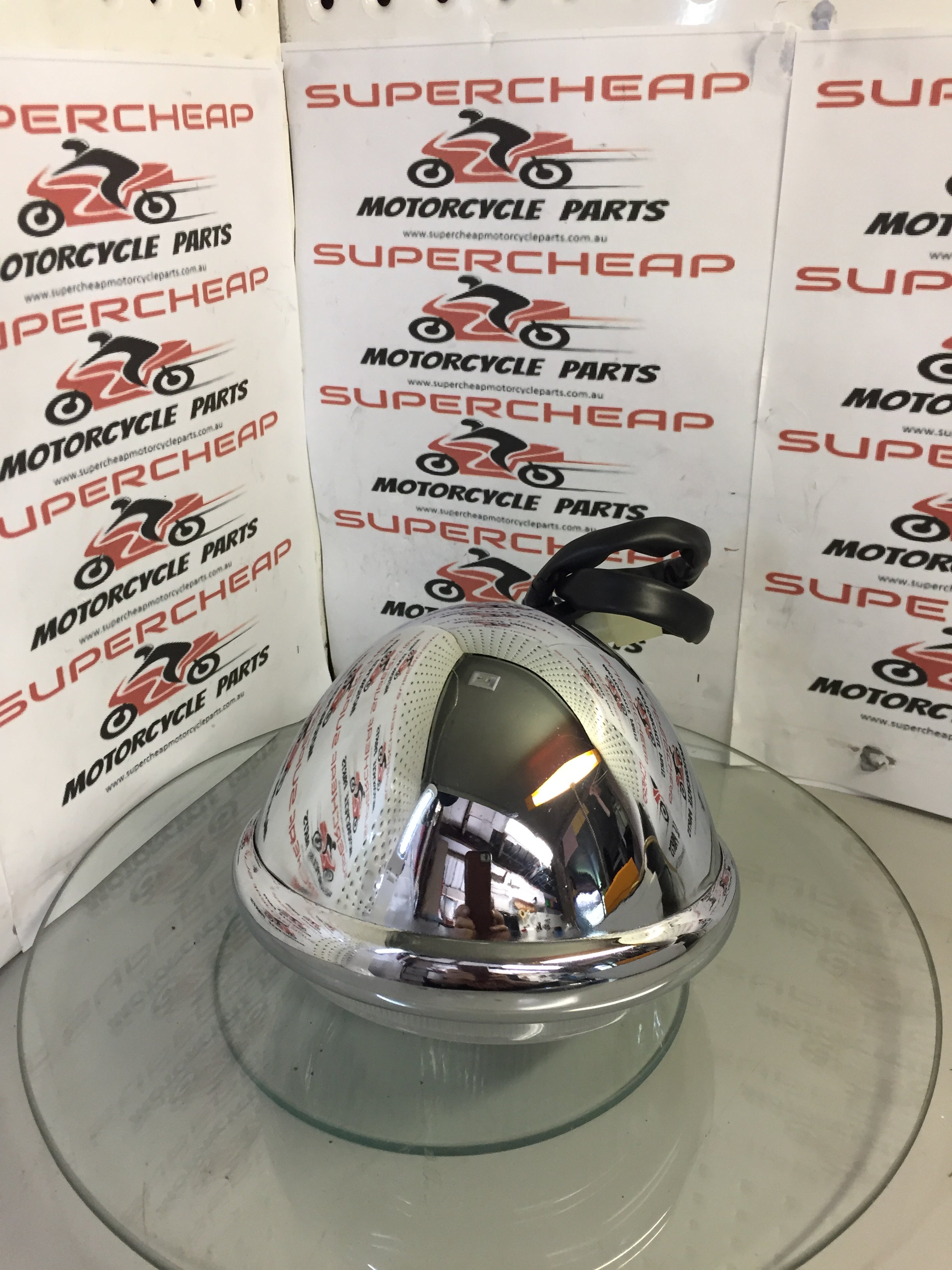 Laro Prostreet 350 and Hunter Daytona complete Headlight. Chrome. image 1
