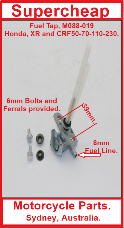 Fuel Tap M088-019, Honda XR, CRF50-70-90-110-230 and more. image 0