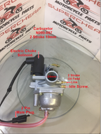 Carburetor, N090-097, 19mm, 2 Stroke, Electric Choke, ATVs, Pit Bikes, QJ 50. image 2