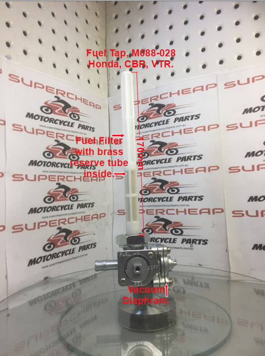Fuel Tap, M088-028, Honda CBR, VTR, VFR models. image 0