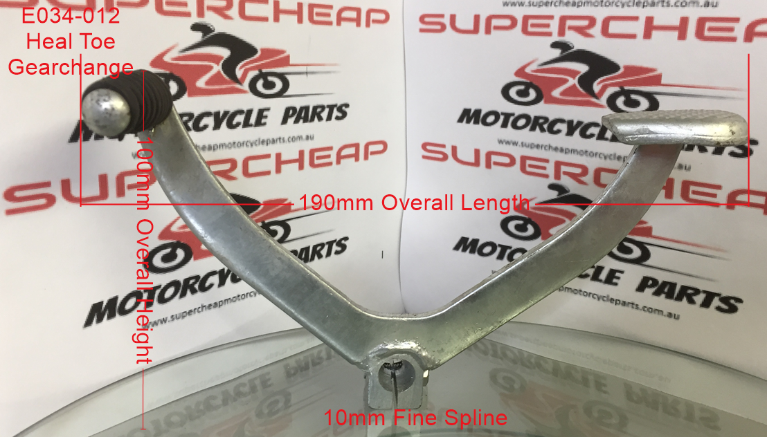 Gear Change,  E034-012,  Heal and Toe, 10mm Spline, ATVs, Posties. image 0