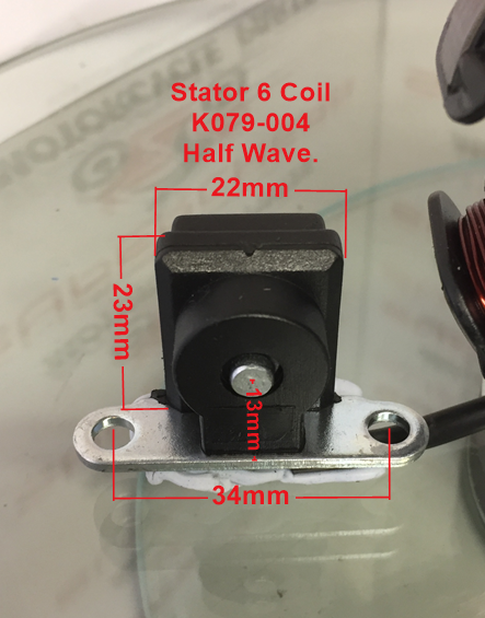 Stator/Magneto, K079-004, 6 Coil, Half wave. ATV, Dirt bike, Buggies. image 2