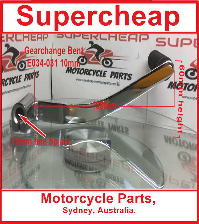 Gear Change,  E034-031, 10mm Spline. Offset Lever. image 1