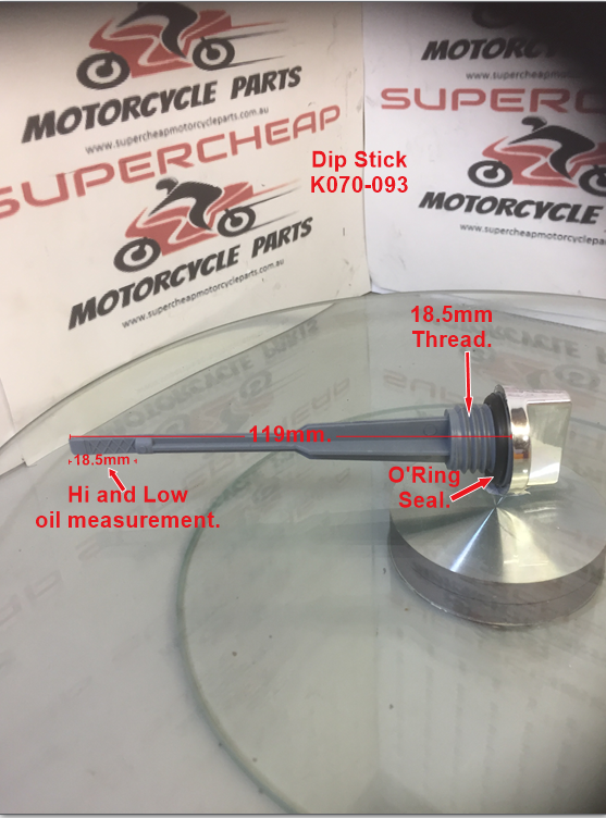 Dip stick, K070-093, 110mm  for 50cc to125cc ATVs, Dirt Bikes & Go Karts. image 0