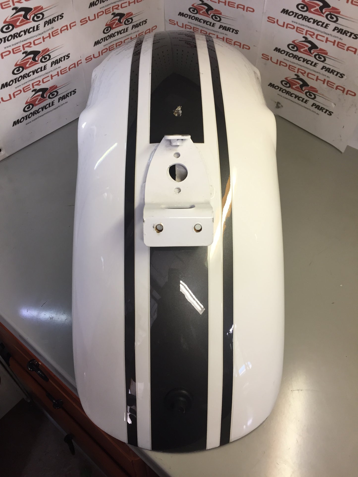 Laro Prostreet and Hunter Daytona Rear Mudgaurd, Rear Fender. White used. image 3