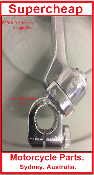 Kick Starter E034-019, 14mm Spline, Straight. image 2
