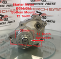 Starter Motor, K084-004, Bottom Mount, 12 Tooth, ATV, Dirt Bike, Scooters. image 0