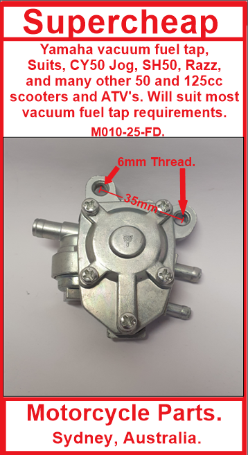 Yamaha vacuum fuel tap, CY50 ,Jog 50,  Razz 50 and ATV's. image 1