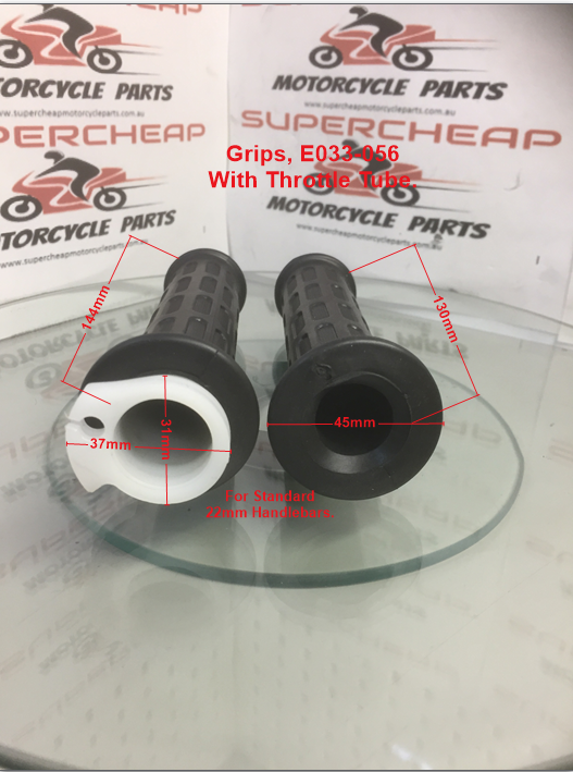 Grips, E033-056, Honda Style, with throttle Tube. Pit Bikes,Dirt Bikes.