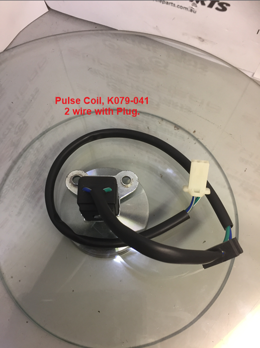Pulse Coil, K079-041, 2 Wire Plug 130 Ohms resistance. CH250, GY6 motors.