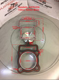 Gaskets, K078-034, 62mm Bore, 150cc, Pushrod Engine, ATVs, Go Karts, Pit Bikes