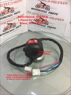 Switchblock, I060-014, L/Hand for ATVs, Dirt Bikes, Kill switch,Lights, Start.