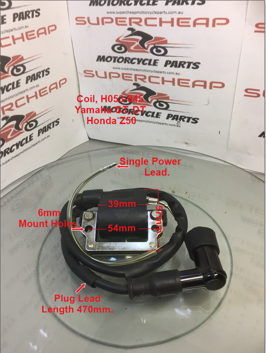 Coil, H053-045, Yamaha, QT, DT80 to DT400 plus Honda Z50 series