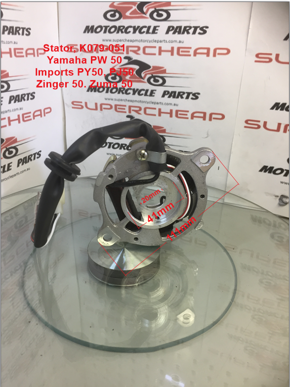 Stator, K079-051, Yamaha PW50, PY50, PJ50, Zinger 50, DHZ.