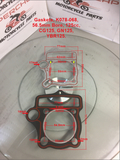 Gaskets, K078-068, 56.5mm, 125cc, CG125, GN125, YBX125, ATVs, Pit Bikes,