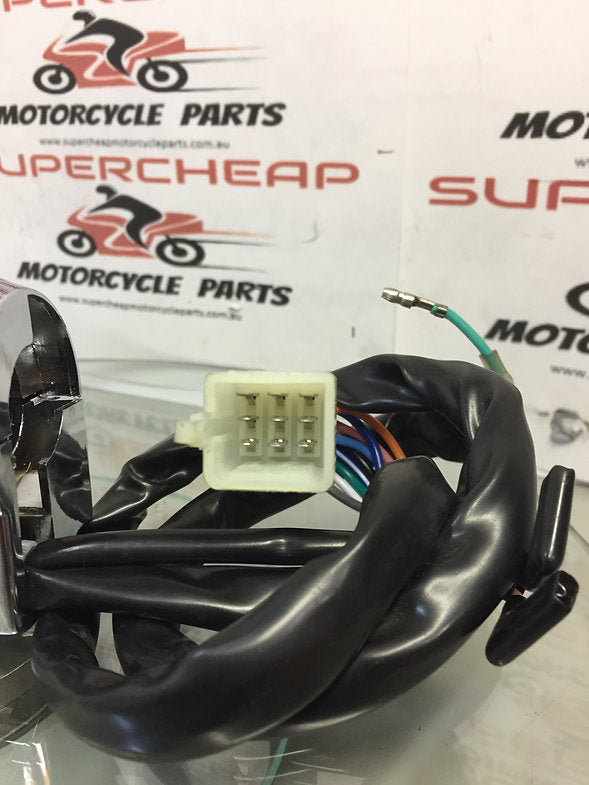 Laro Prostreet Left Hand Switch block, Chrome/ Black, 9 pin.